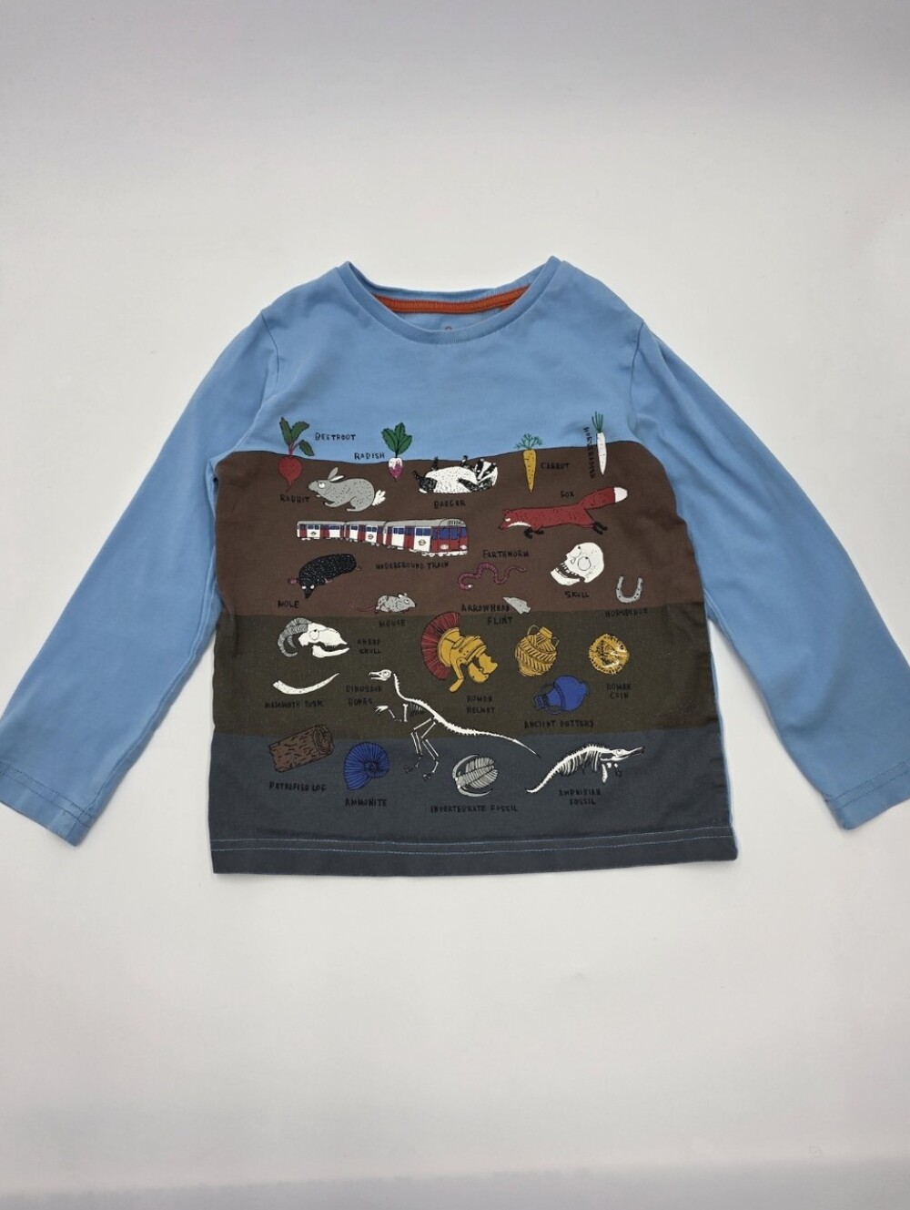 Mini Boden boys' underground graphic tee size 4-5y